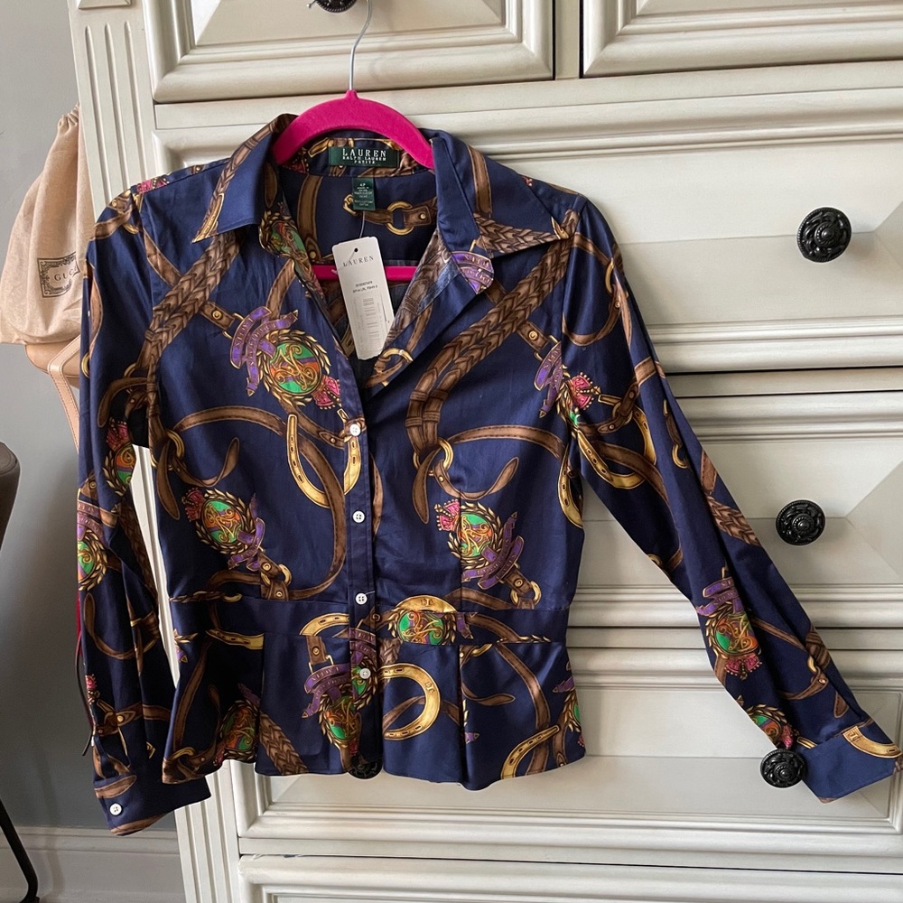 Ralph Lauren Peplum Blouse